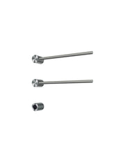 Hotbath set van 2 rails RARH50 ROUND met separate schakelaar en inbouw element