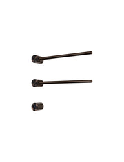 Hotbath set van 2 rails RARH50 ROUND met separate schakelaar en inbouw element