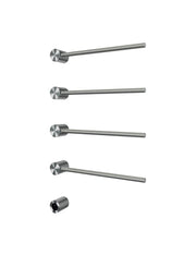 Hotbath &More Rails RARH50 Round handdoekwarmerset 50cm/80cm - 4 stangen - RARH50-4GN