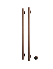 Hotbath set van 2 rails RARV135 ROUND135 cm met separate schakelaar en inbouw element