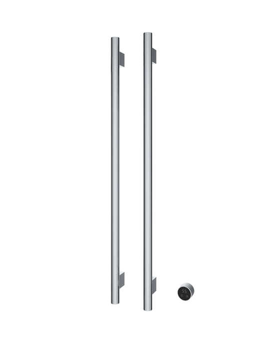 Hotbath set van 2 rails RARV135 ROUND135 cm met separate schakelaar en inbouw element