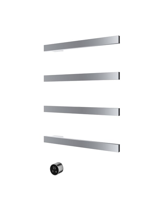 Hotbath &More Rails RAS50 Square handdoekwarmerset 50cm/80cm - 4 stangen