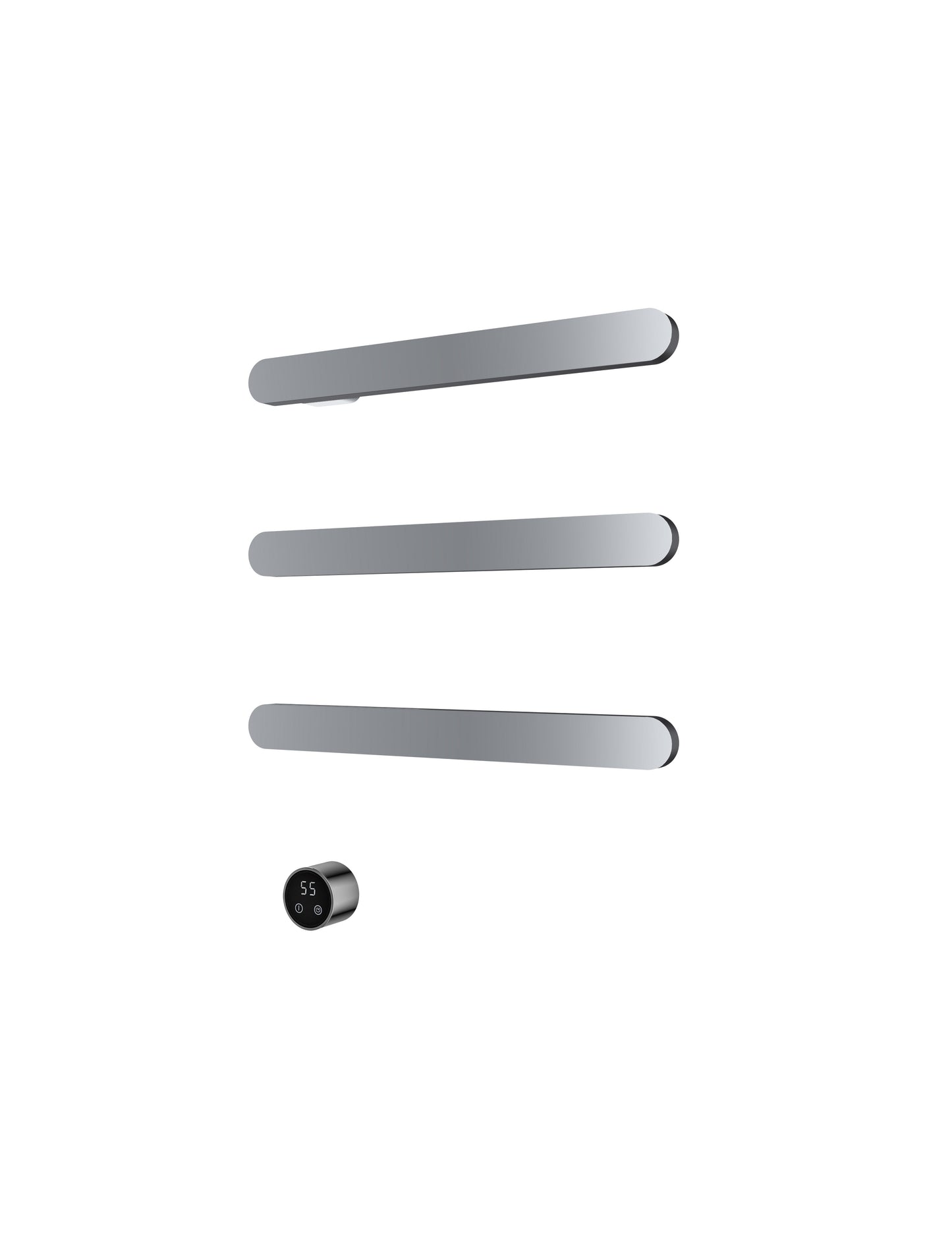 Hotbath set van 3 rails RASS50 SOFT SQUARE met separate schakelaar en inbouw element