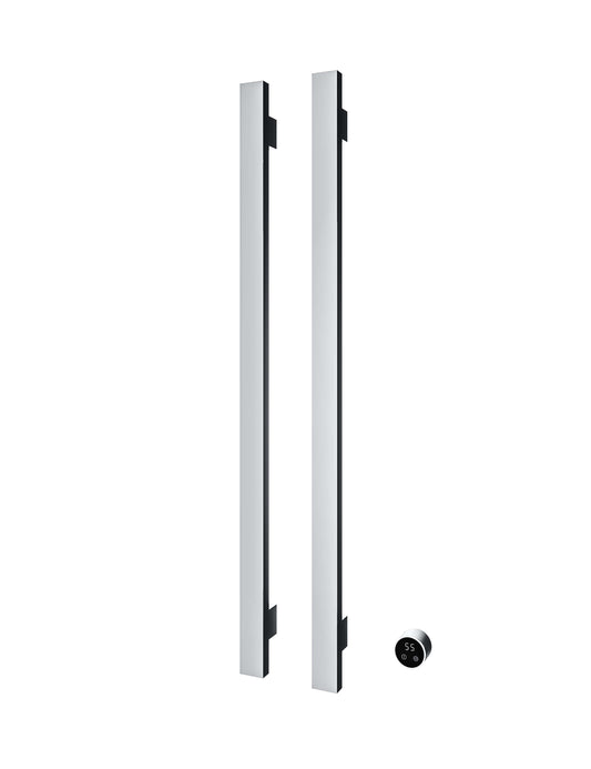 Hotbath set van 2 rails RASV135 SQUARE135 cm met separate schakelaar en inbouw element