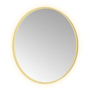 Hotbath Spiegel in aluminium frame / round incl direct & indirect LED, spiegelverwarming, color changing, dimbaar, dottless, met afstandsbediening