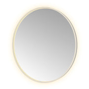 Hotbath Spiegel in aluminium frame / round incl direct & indirect LED, spiegelverwarming, color changing, dimbaar, dottless, met afstandsbediening