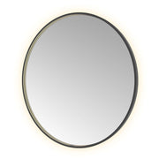 Hotbath Spiegel in aluminium frame / round incl direct & indirect LED, spiegelverwarming, color changing, dimbaar, dottless, met afstandsbediening