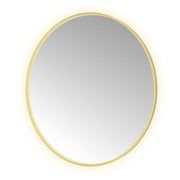 Hotbath Spiegel in aluminium frame / round incl direct & indirect LED, spiegelverwarming, color changing, dimbaar, dottless, met afstandsbediening