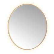Hotbath Spiegel in aluminium frame / round incl direct & indirect LED, spiegelverwarming, color changing, dimbaar, dottless, met afstandsbediening