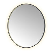 Hotbath Spiegel in aluminium frame / round incl direct & indirect LED, spiegelverwarming, color changing, dimbaar, dottless, met afstandsbediening