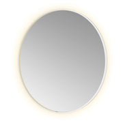 Hotbath Spiegel in aluminium frame / round incl direct & indirect LED, spiegelverwarming, color changing, dimbaar, dottless, met afstandsbediening