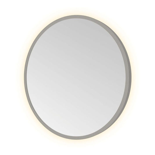 Hotbath Spiegel in aluminium frame / round incl indirect LED, color changing, dimbaar, dottless, met afstandsbediening