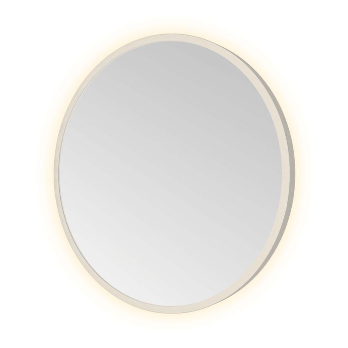 Hotbath Spiegel in aluminium frame / round incl indirect LED, color changing, dimbaar, dottless, met afstandsbediening