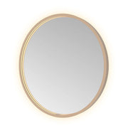 Hotbath Spiegel in aluminium frame / round incl direct & indirect LED, spiegelverwarming, color changing, dimbaar, dottless, met afstandsbediening