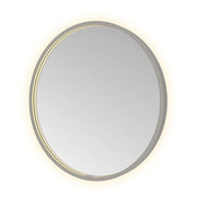 Hotbath Spiegel in aluminium frame / round incl direct & indirect LED, spiegelverwarming, color changing, dimbaar, dottless, met afstandsbediening