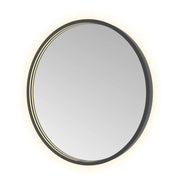 Hotbath Spiegel in aluminium frame / round incl direct & indirect LED, spiegelverwarming, color changing, dimbaar, dottless, met afstandsbediening