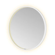 Hotbath Spiegel in aluminium frame / round incl direct & indirect LED, spiegelverwarming, color changing, dimbaar, dottless, met afstandsbediening