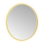 Hotbath Spiegel in aluminium frame / round incl direct & indirect LED, spiegelverwarming, color changing, dimbaar, dottless, met afstandsbediening