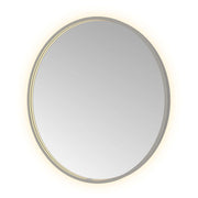 Hotbath Spiegel in aluminium frame / round incl direct & indirect LED, spiegelverwarming, color changing, dimbaar, dottless, met afstandsbediening