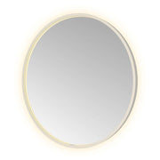 Hotbath Spiegel in aluminium frame / round incl direct & indirect LED, spiegelverwarming, color changing, dimbaar, dottless, met afstandsbediening