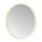 Hotbath Spiegel in aluminium frame / round incl direct & indirect LED, spiegelverwarming, color changing, dimbaar, dottless, met afstandsbediening