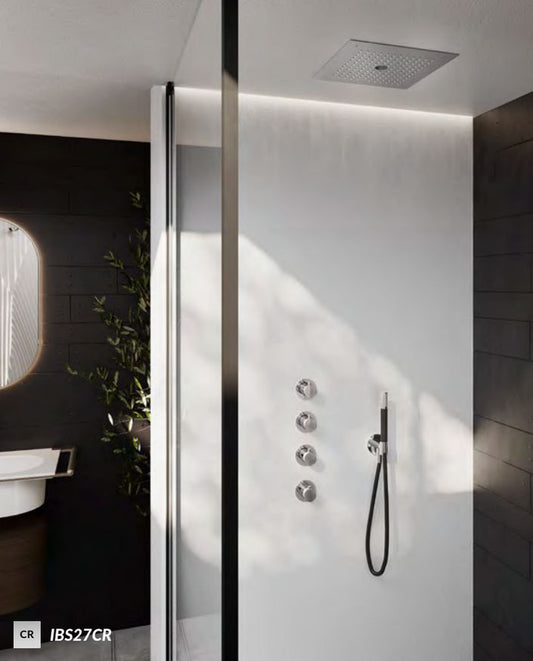 Hotbath Cobber Inbouw Doucheset IBS21 met 2-weg omstel, ronde handdouche, 30 cm plafondbuis en glijstang