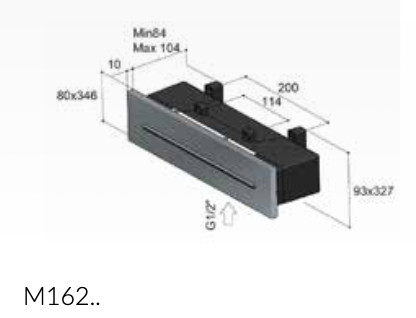 Cascade wand inbouw BCP