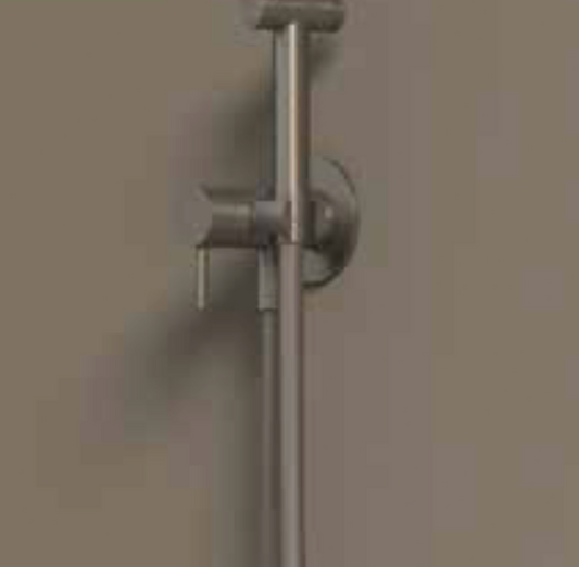 IVY Bond Afbouwdeel eenhendel bidetmengkraan met houder, slang en push button handdouche, coldstart