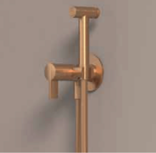 IVY Pact Afbouwdeel eenhendel bidetmengkraan met houder, slang en push button handdouche, coldstart