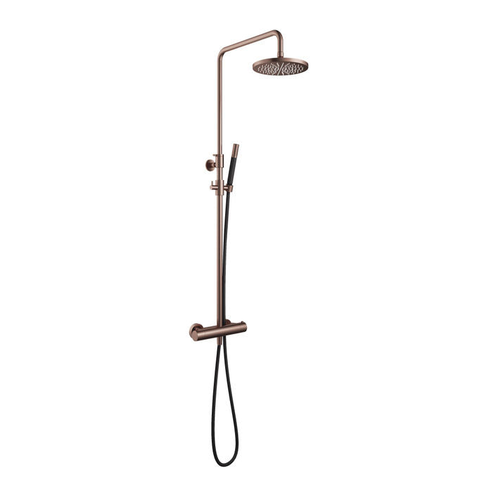 SDS9 BCP 25cm hoofddouche geborsteld koper pvd