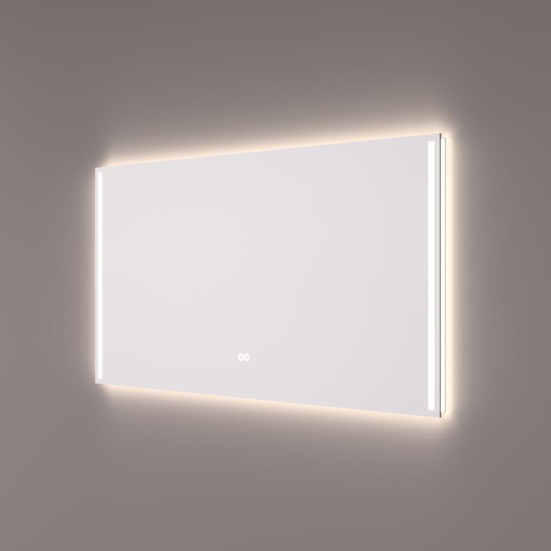HIPP Design Voorraad spiegel met verticale LED banen en indirecte LED verlichting rondom - SPV 12000