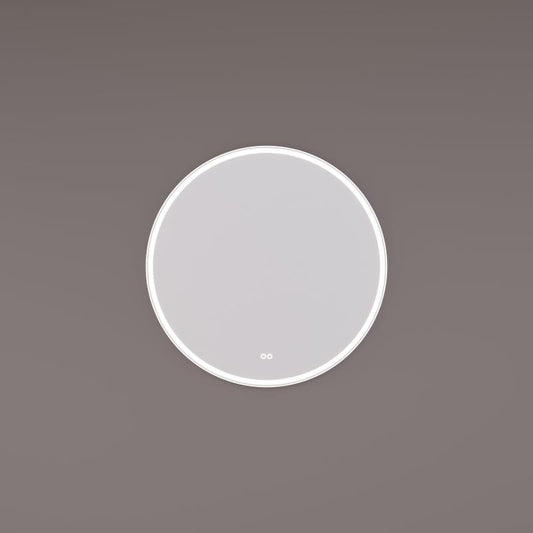 HIPP Design Uitlopend - spiegel rond in mat wit met directe LED baan rondom - SPV 13000 WH