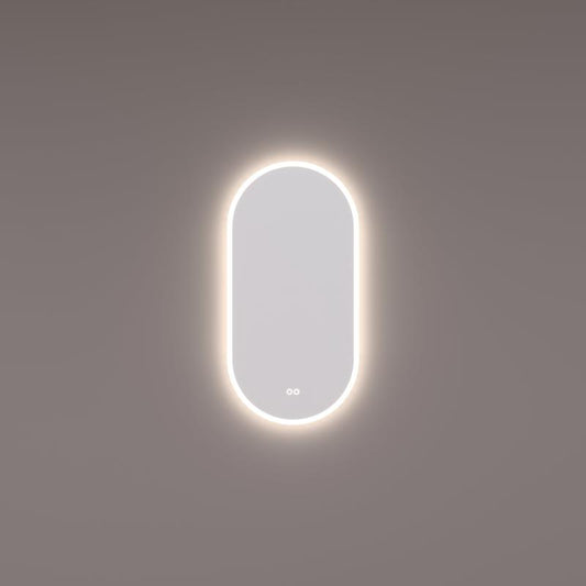 HIPP Design Voorraad spiegel ovaal-recht met directe en indirecte LED verlichting rondom - SPV 13900