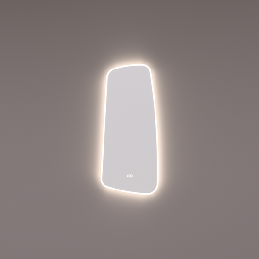 HIPP Design Voorraad spiegel organisch met directe en indirecte LED verlichting rondom - SPV 13950