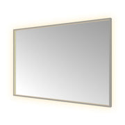 Hotbath Spiegel in aluminium frame / Square incl direct & indirect LED, spiegelverwarming, color changing, dimbaar, dottless, met afstandsbediening