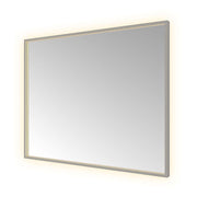 Hotbath Spiegel in aluminium frame / Square incl direct & indirect LED, spiegelverwarming, color changing, dimbaar, dottless, met afstandsbediening