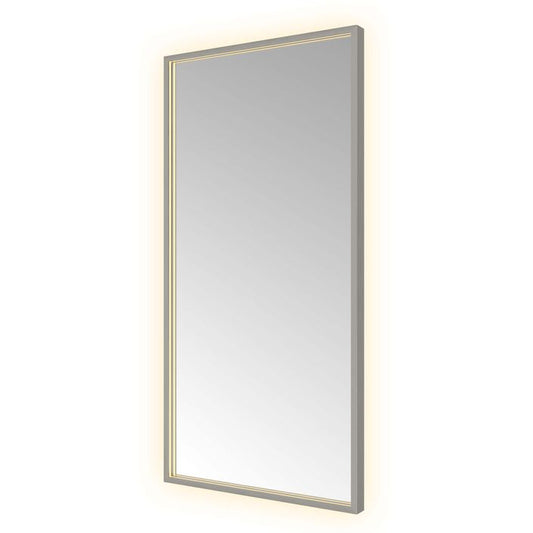 Hotbath Spiegel in aluminium frame / Square incl direct & indirect LED, spiegelverwarming, color changing, dimbaar, dottless, met afstandsbediening