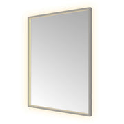 Hotbath Spiegel in aluminium frame / Square incl direct & indirect LED, spiegelverwarming, color changing, dimbaar, dottless, met afstandsbediening