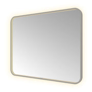 Hotbath Spiegel in aluminium frame / Soft Square incl direct & indirect LED, spiegelverwarming, color changing, dimbaar, dottless, met afstandsbediening