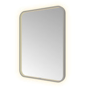 Hotbath Spiegel in aluminium frame / Soft Square incl direct & indirect LED, spiegelverwarming, color changing, dimbaar, dottless, met afstandsbediening
