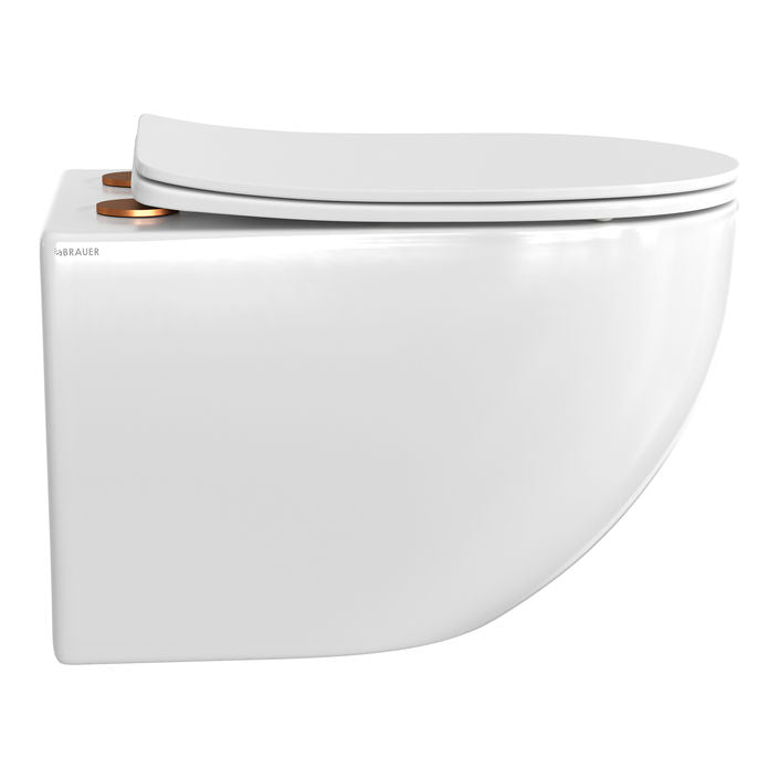 BRAUER Tornado hangend toilet incl. bril met bevestigingen in zes beschikbare kleuren